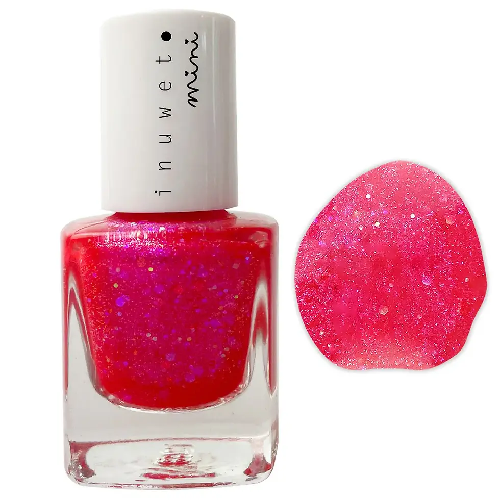 Thumbnail: INUWET Vegan Scented Lip Balm & Nail Polish MINI Duo FUCHSIA