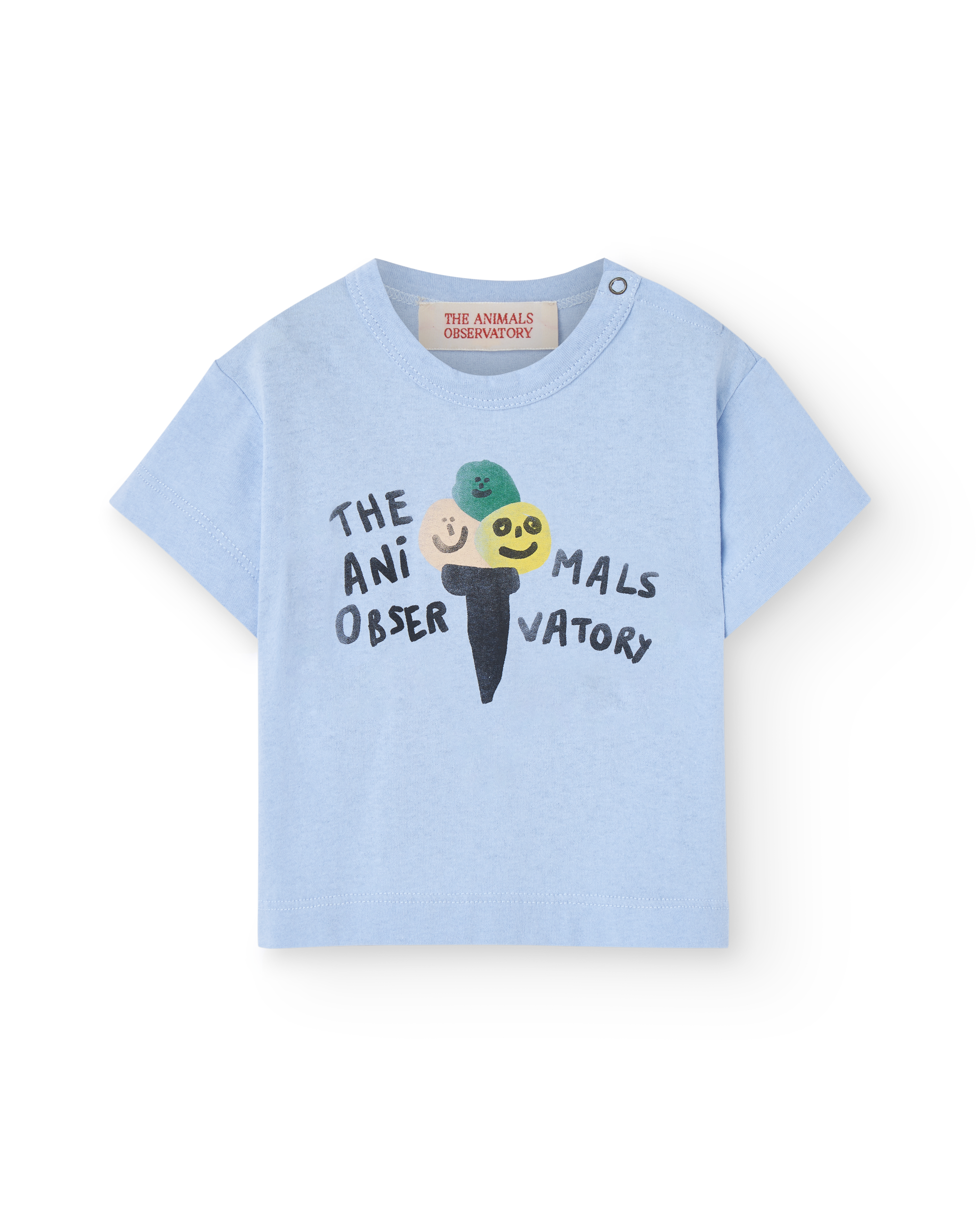 PANGOLIN BABY T-SHIRT Soft Blue