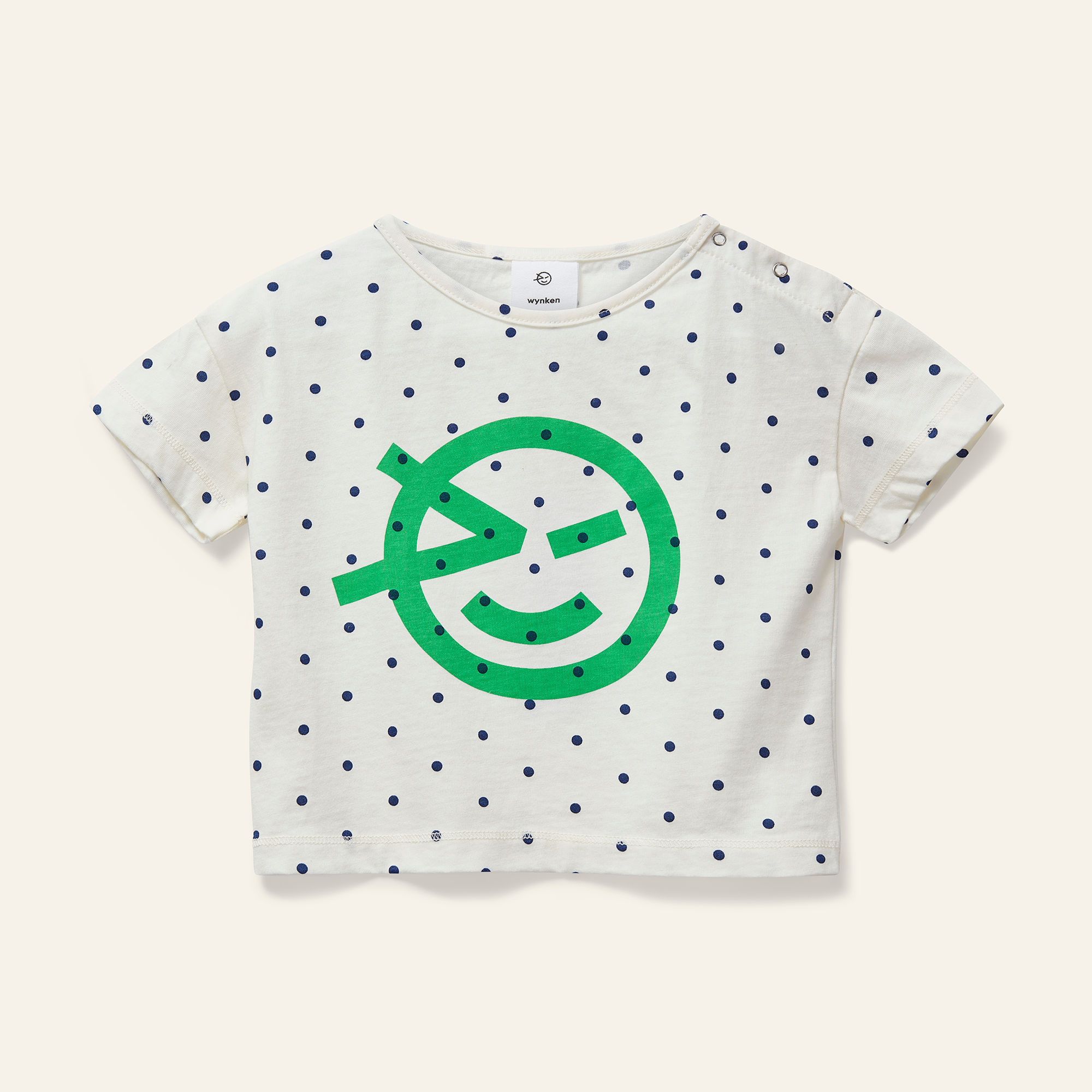 Baby Wynken Tee - Ecru / Fresh Green