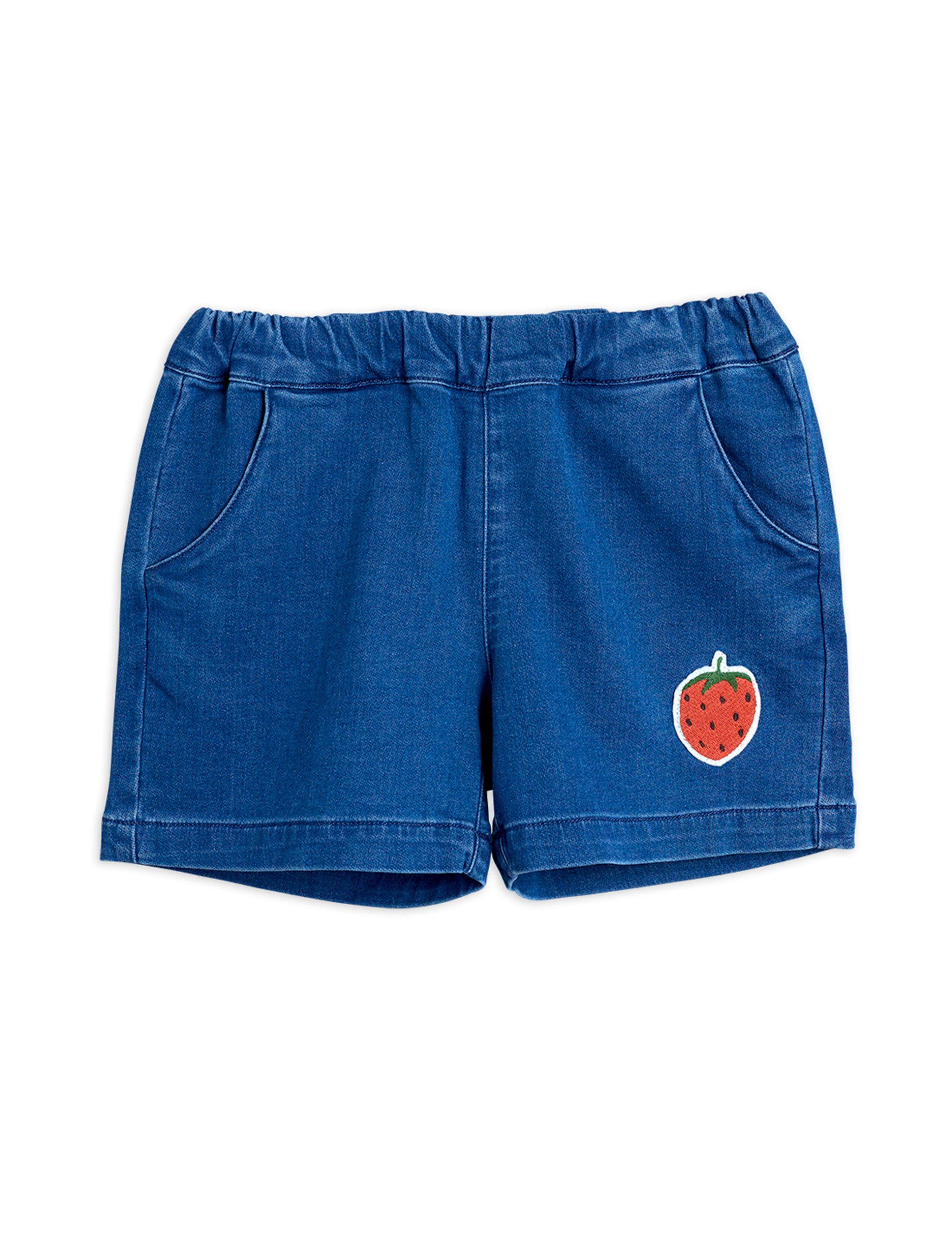 Denim Strawberry shorts