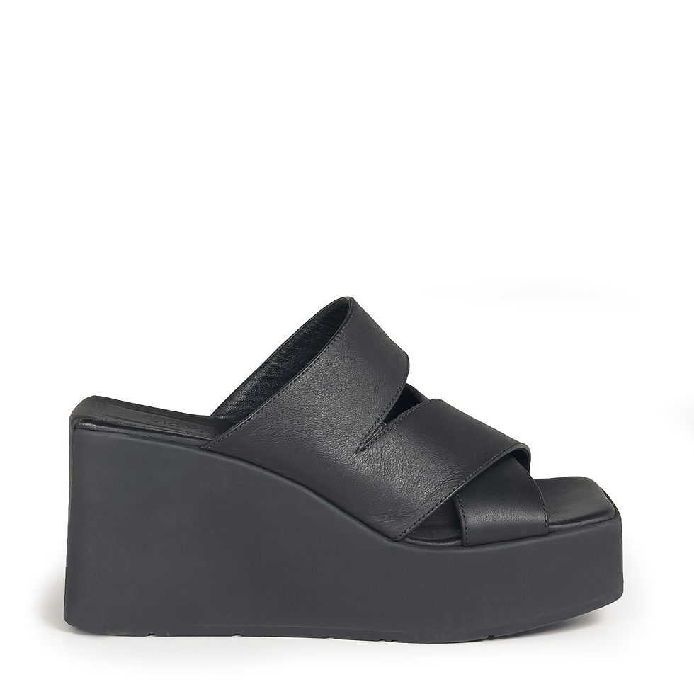 Thumbnail: K10_Block Wedge sandal with straps black