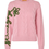 Thumbnail: Crewneck Motif Sweater - Light Pink