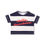 Thumbnail: MINI BON BON TEE- NAVY DECK STRIPE VERTICAL