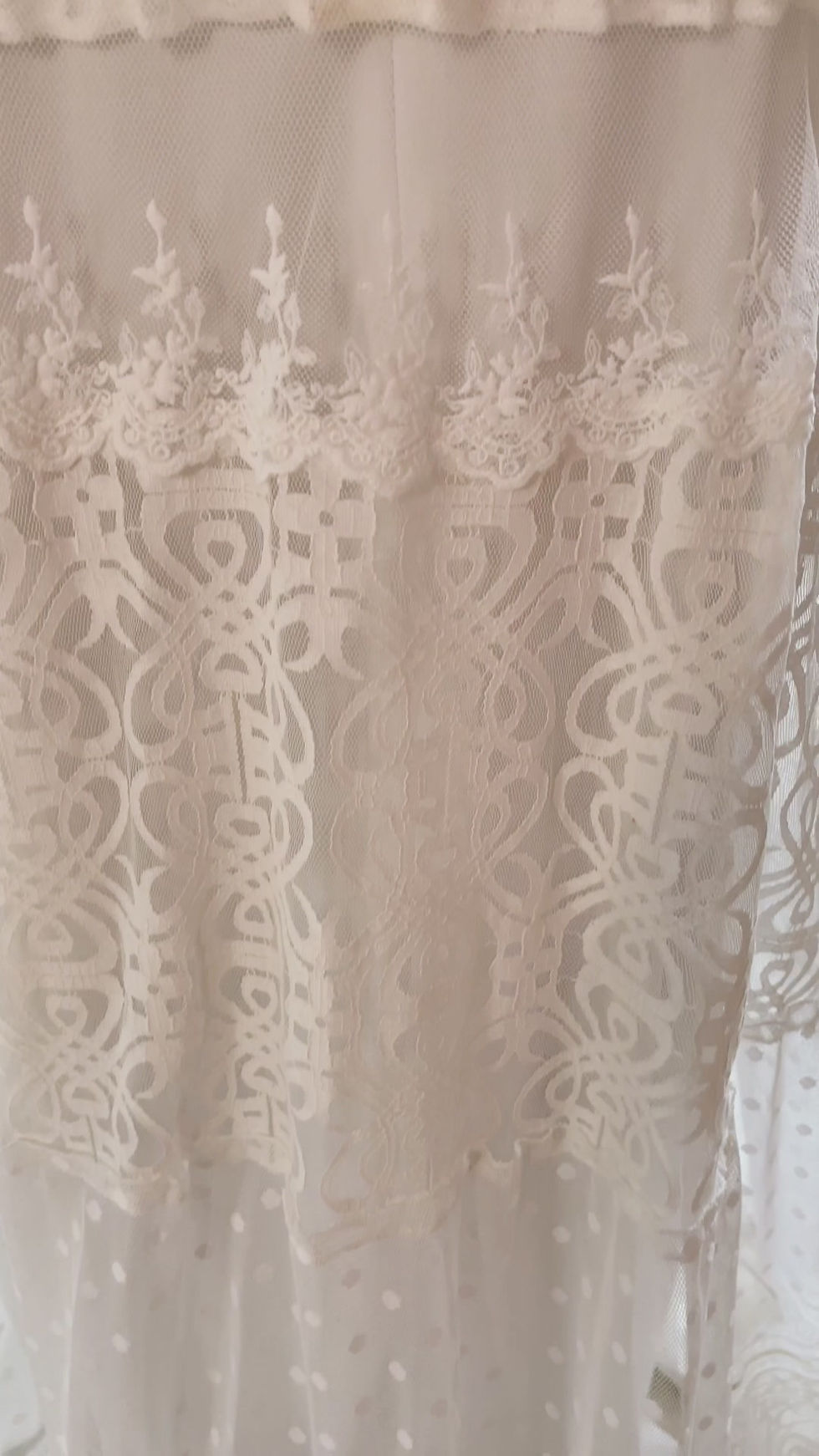 Miniatura: Vestido Longo em Renda com Guipir