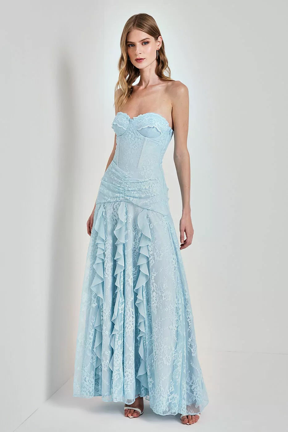 Miniatura: Vestido Longo Coração e Corset Lavanda