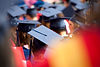 Graduation Caps Scene