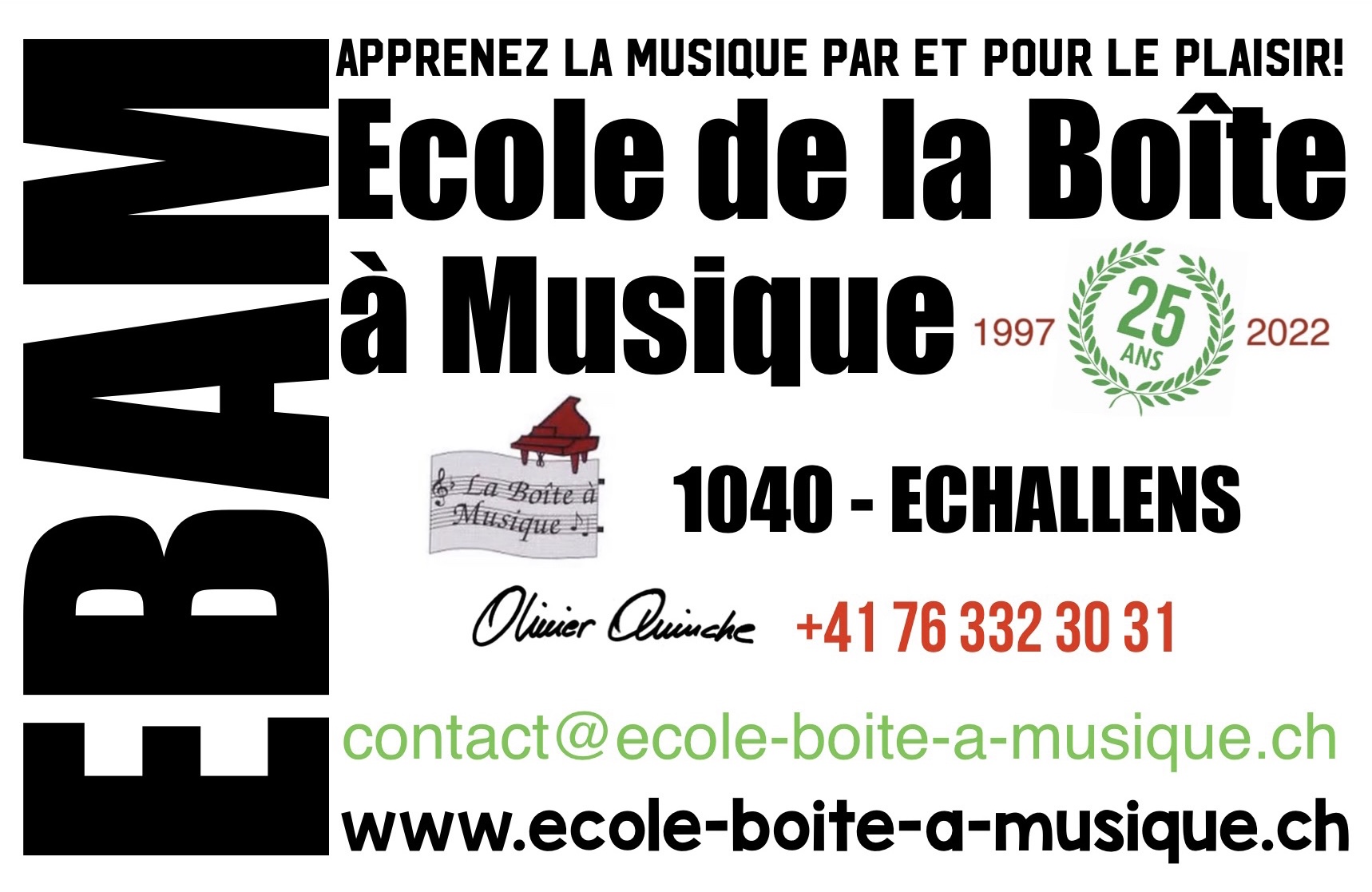 Cours d'instruments de musique