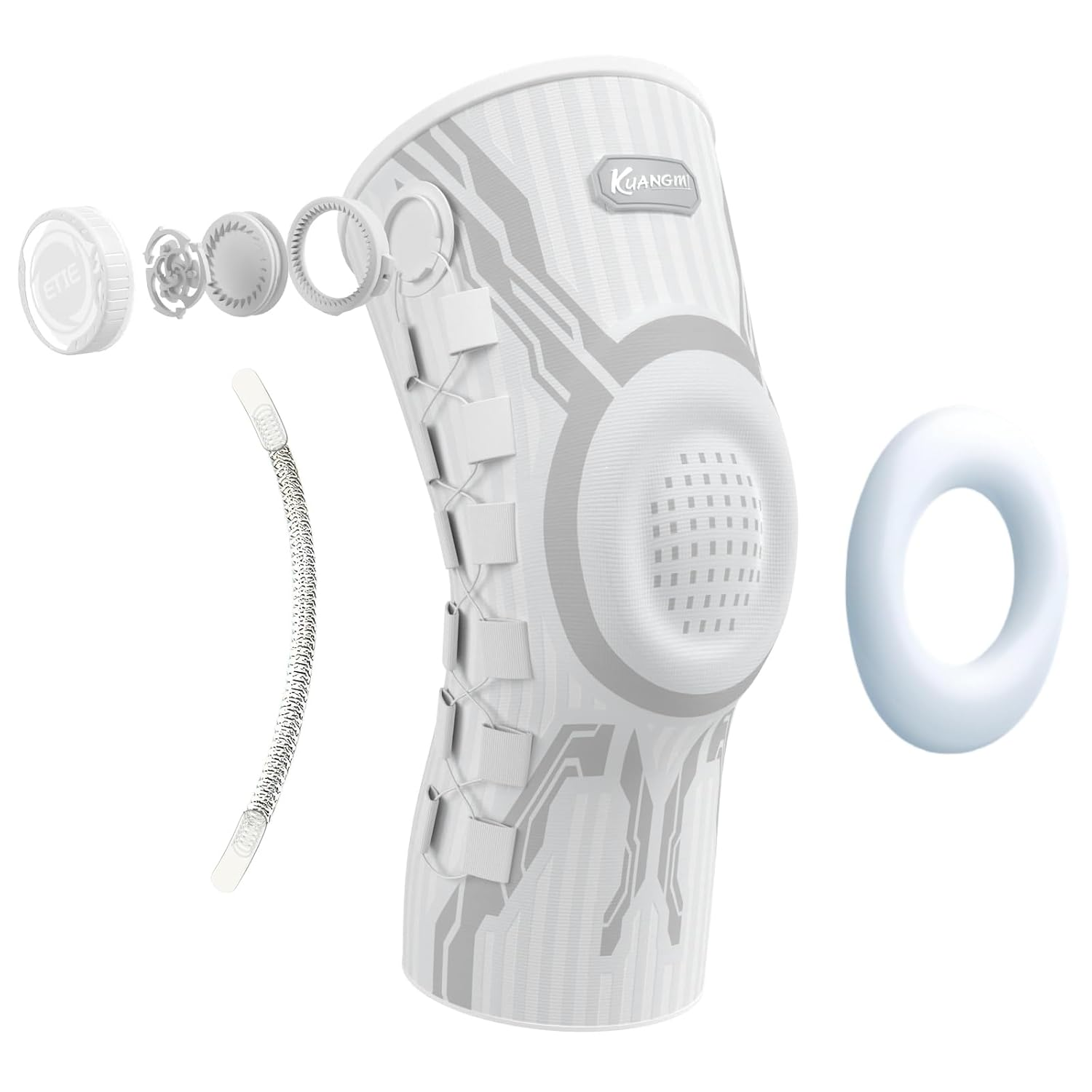 Knob Knee Brace for Pain Relief, Knee Support with Patella Gel Pad & Side Stabil