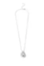 Colar Gravatinha Minimalista Cravejado com Banho em Ródio Branco