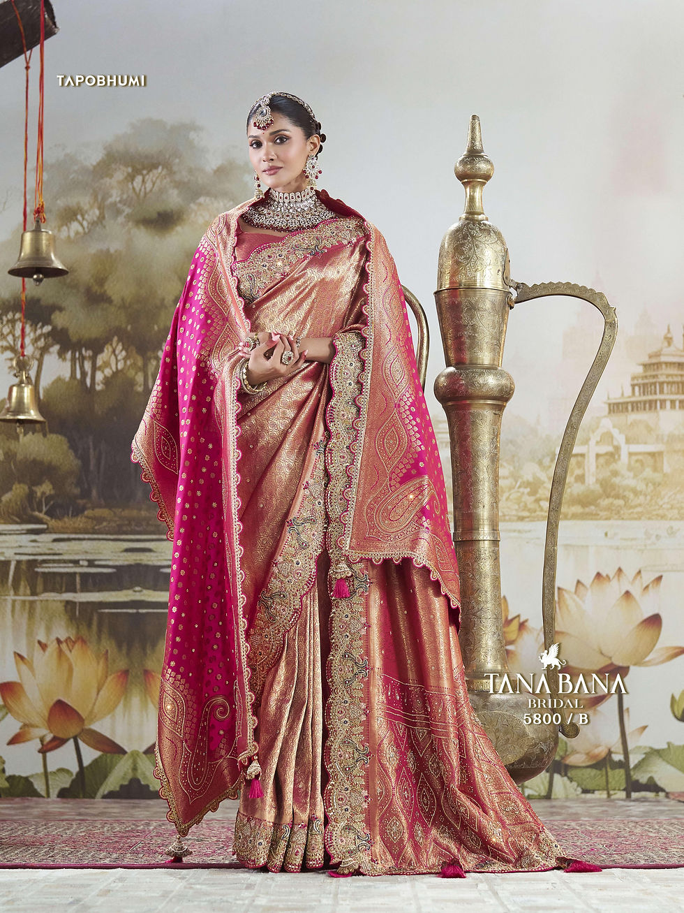 Royal Bridal Tana Bana Saree