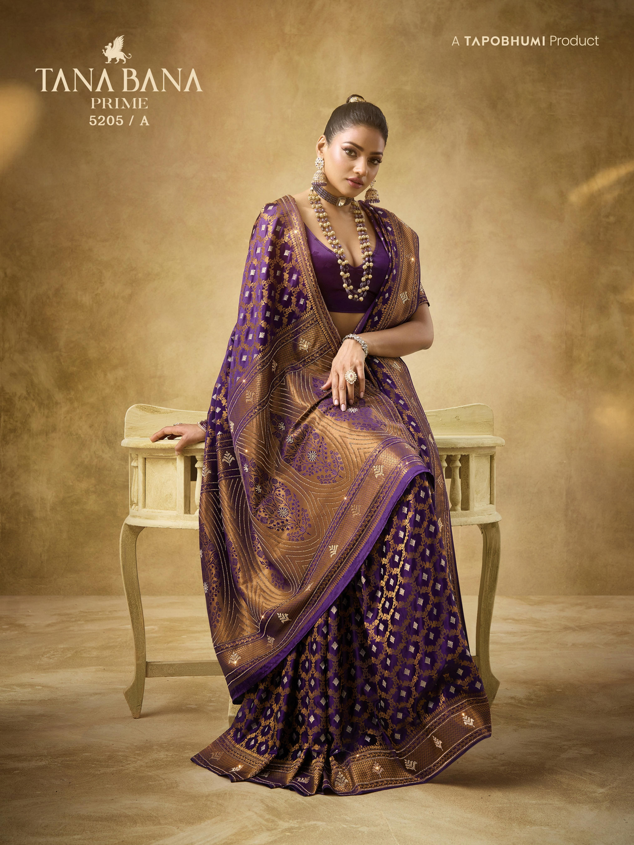 TANA BANA SAREE PRIME pruple