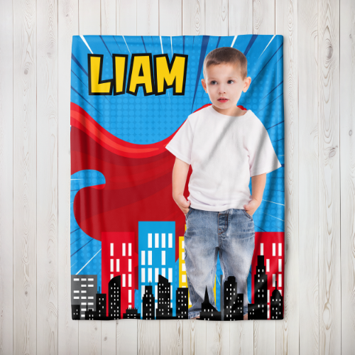 Thumbnail: Superhero Mongolian Fleece Blanket