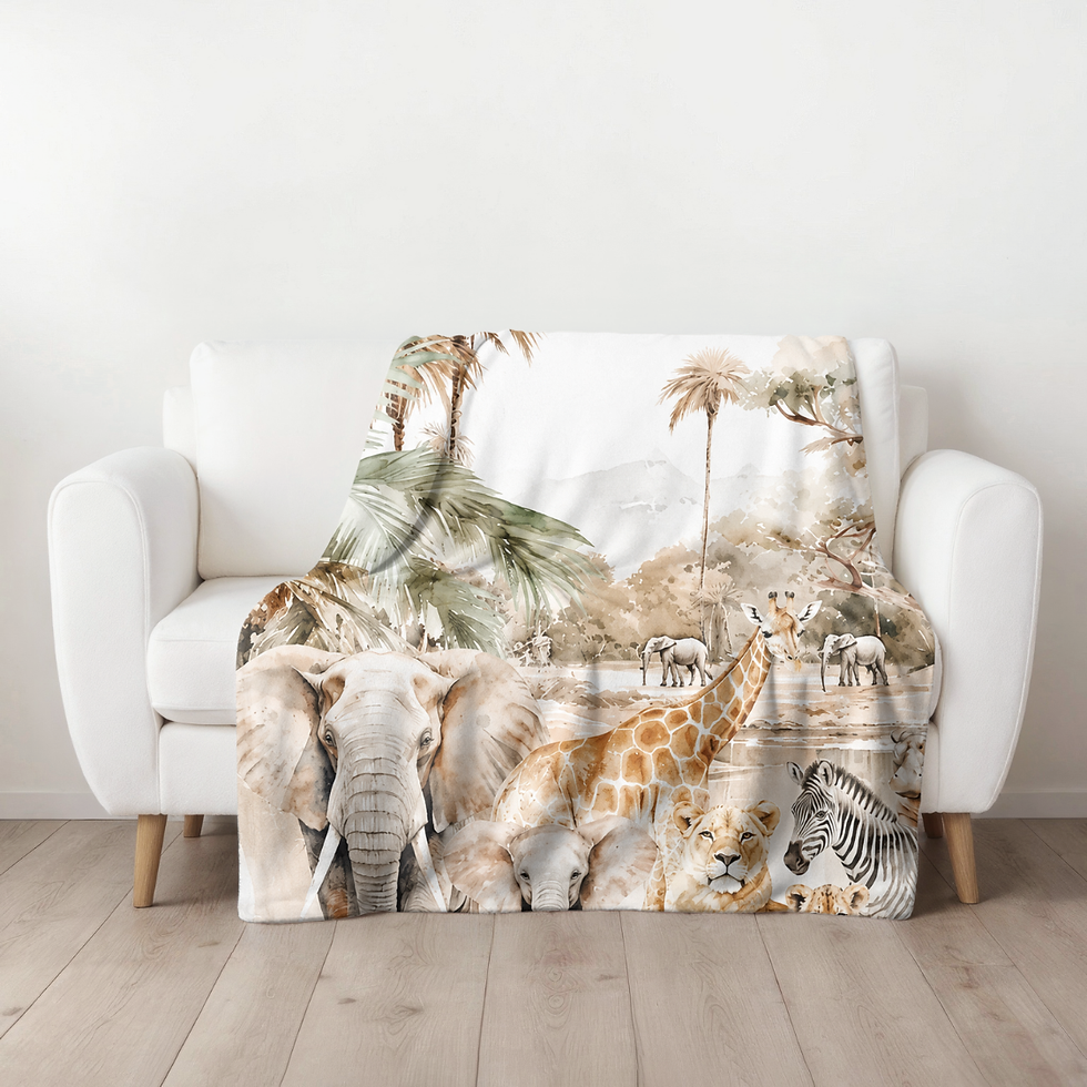 Thumbnail: Wild Africa Mongolian Fleece Blanket