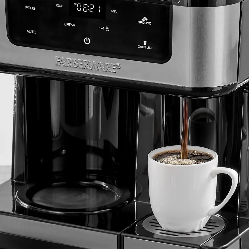 Thumbnail: Farberware Coffee Maker|Single Serve Plus 12 Cup Drip (Black and Stainless) 2023
