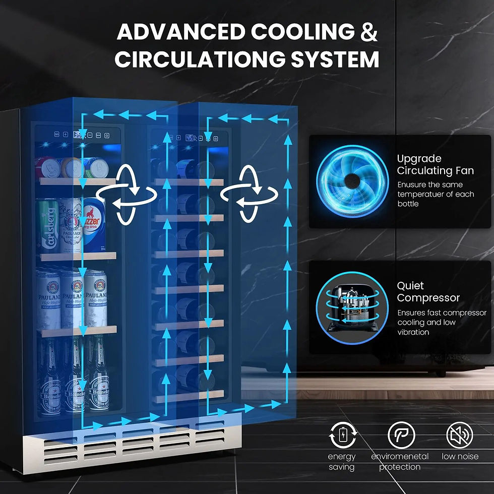 Thumbnail: Wine and Beverage Refrigerator Dual Zone Under Built-In