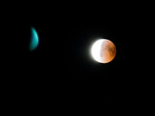 winter solstice, partial lunar eclipse