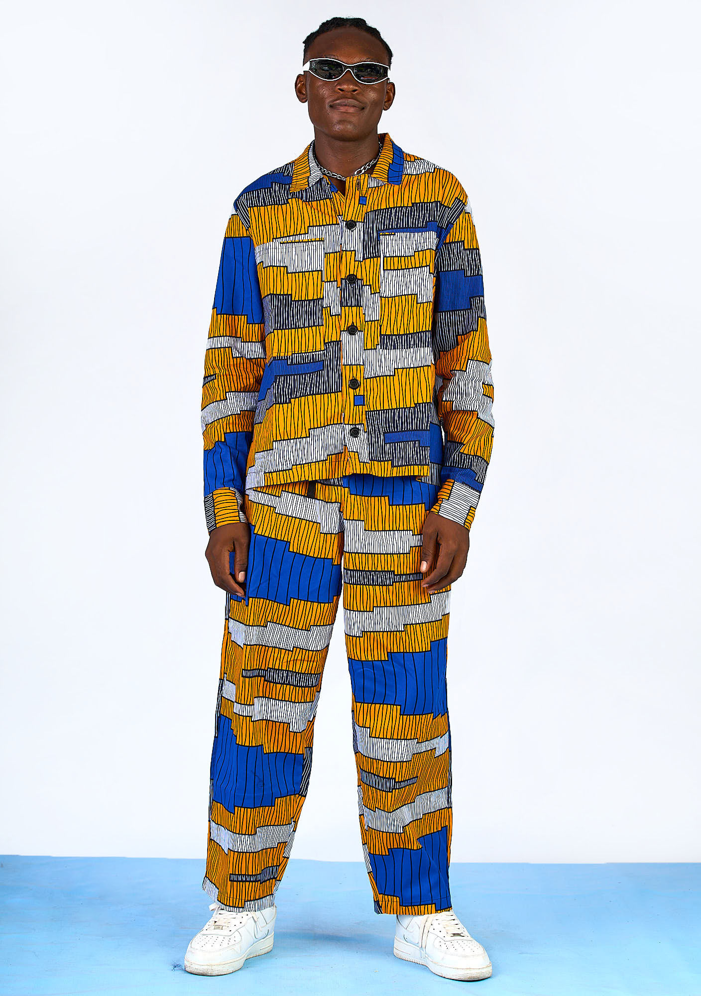 1. YEVU_Long_Sleeve_Shirt__Drawstring_Pant_Yellow_Ladder_1