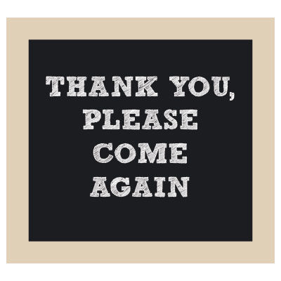 Thumbnail: To Go Hours of Operation Chalkboard Style Sign
