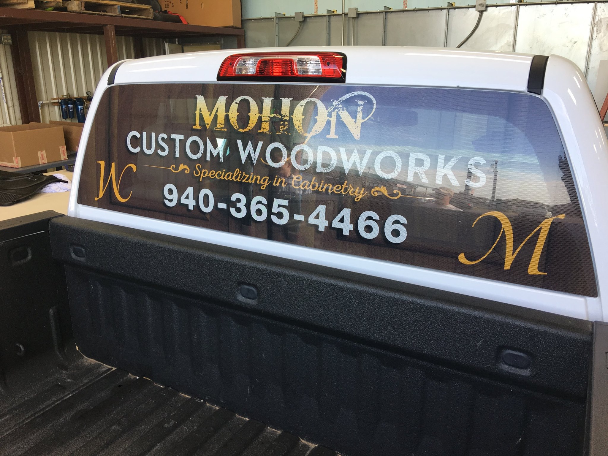 Custom Rear Window Perforation
