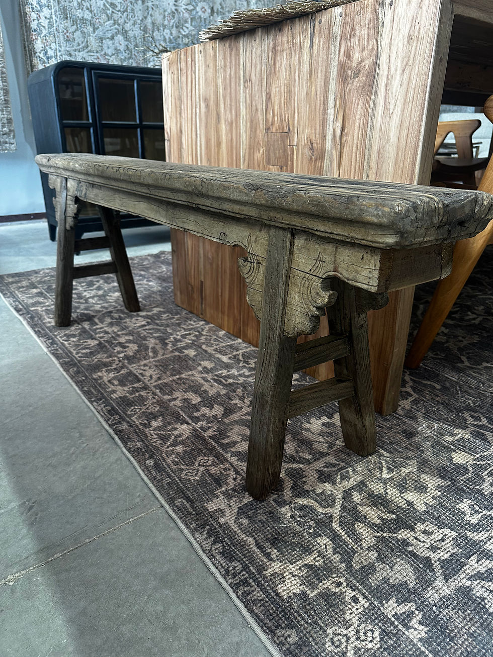 Thumbnail: Vintage wooden bench - Large