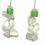 Thumbnail: Zavana & Co. Hand Made Silver & Sea Glass with Crystal Earrings