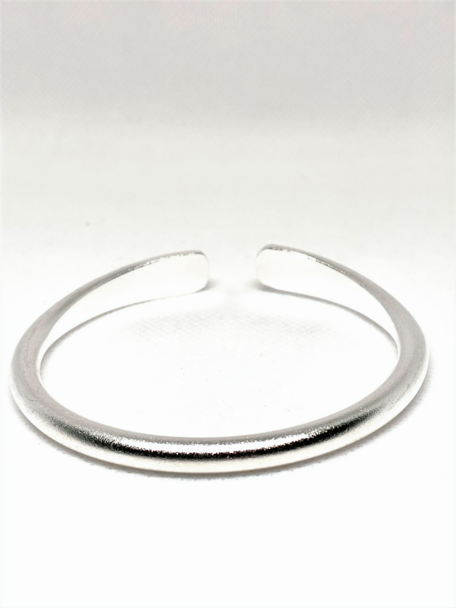 925 Brushed Silver Adjustable Bangle