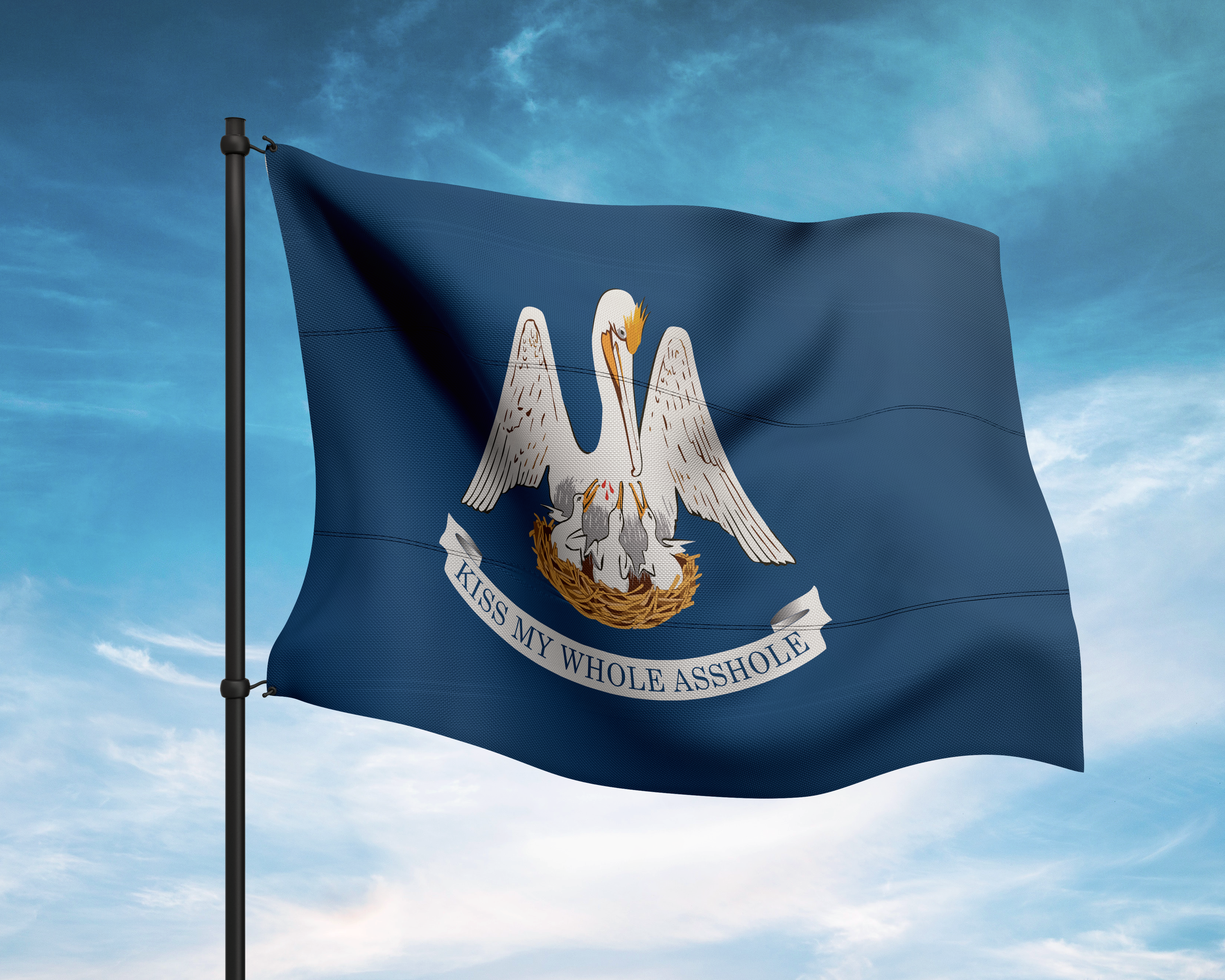 Kiss My Whole Asshole Flag