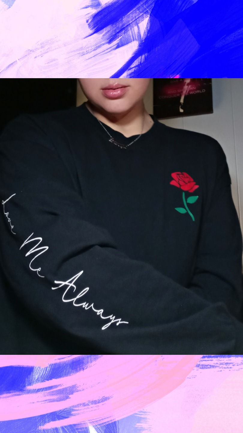 Thumbnail: (Rose Love Me Always) Long Sleeve T-Shirt