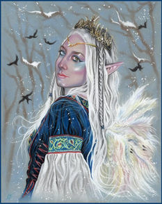 Frozen Elf Queen by Katerina Art