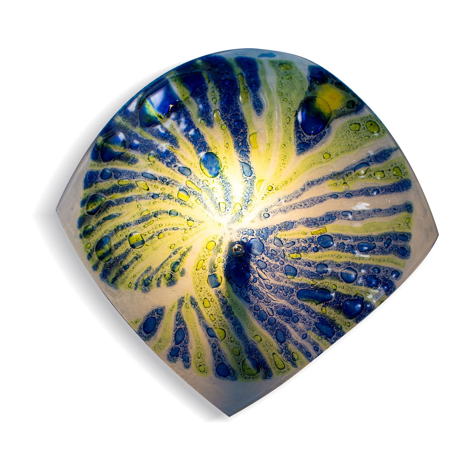 Plafón/lámpara de techo o pared Concha verde y azúl