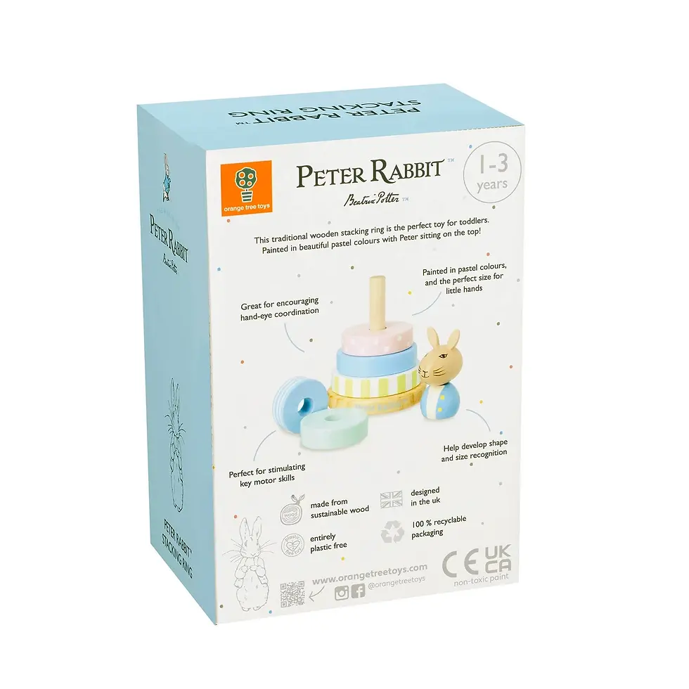 Thumbnail: PETER RABBIT WOODEN STACKING RINGS