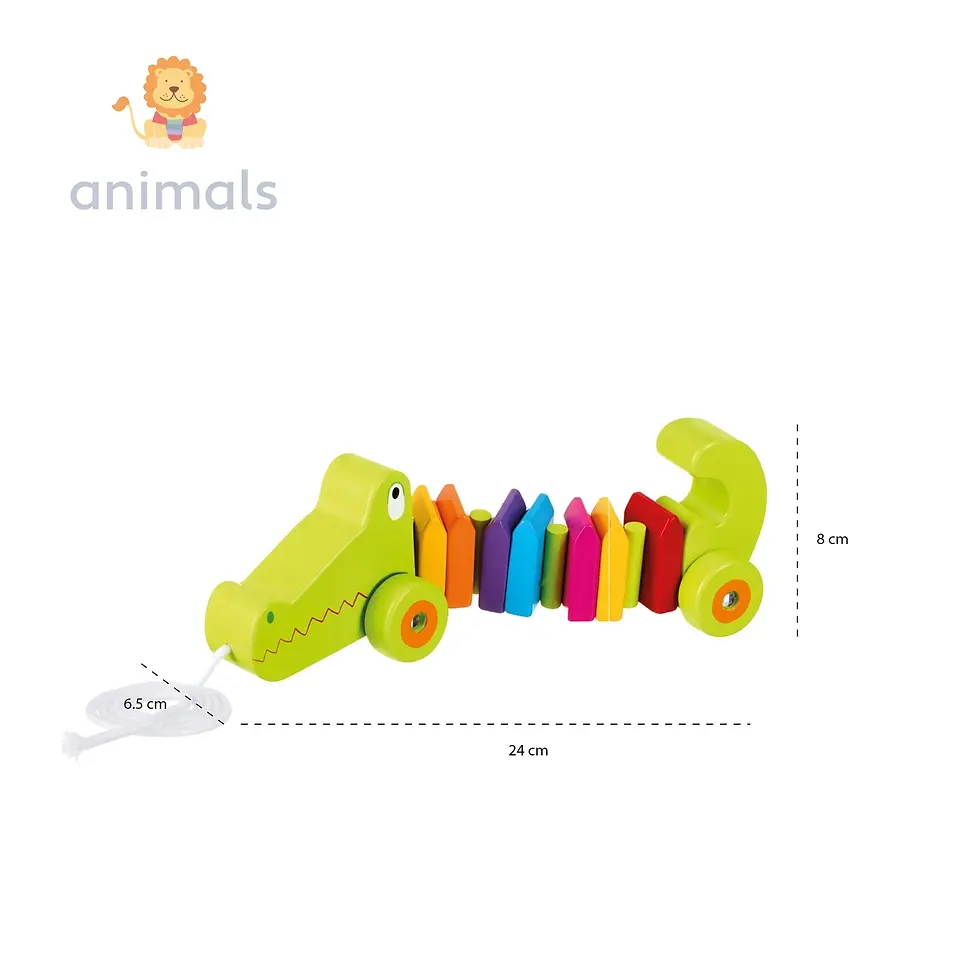 Thumbnail: CROCODILE WOODEN PULL ALONG
