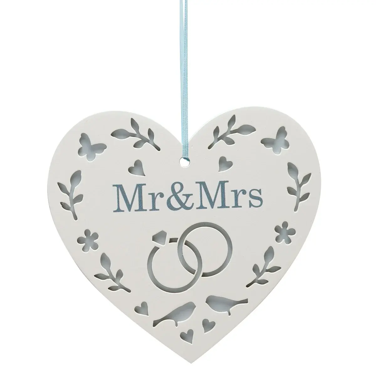 MR & MRS CUT OUT DESIGN PLAQUE