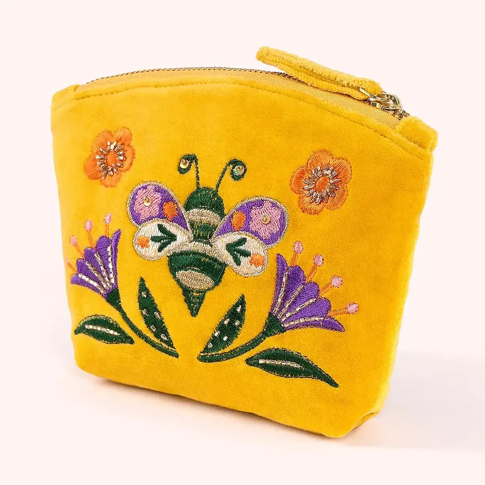 Thumbnail: BRILLIANT BUMBLEBEE..MINI POUCH BY POWDER DESIGN