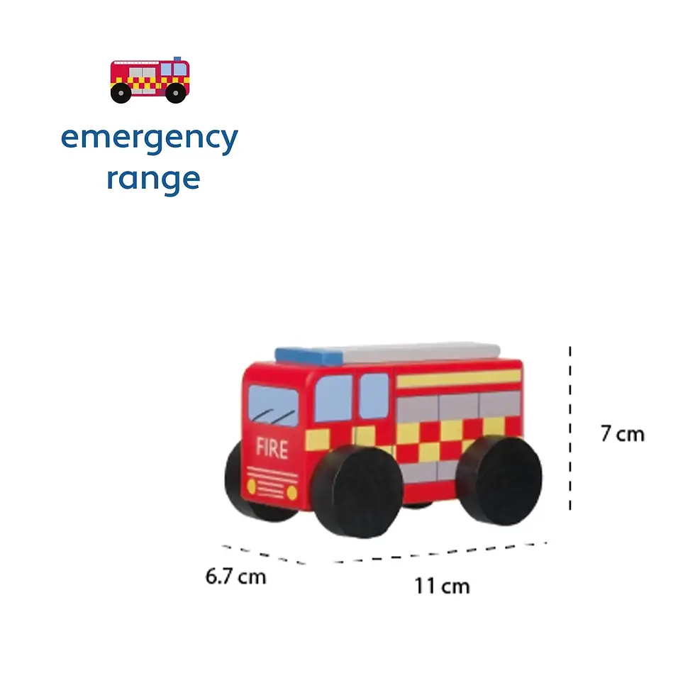 Thumbnail: FIRE ENGINE WOODEN TOY