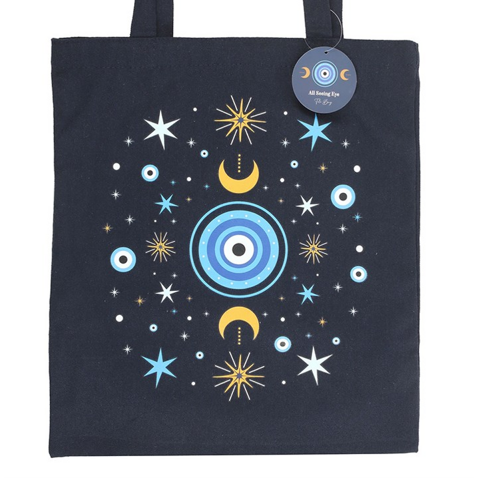 Thumbnail: All Seeing Eye Polycotton Tote Bag