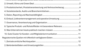 Projekt: Regulatorik, Standards und Praxisanforderungen für verantwortliche Lieferketten