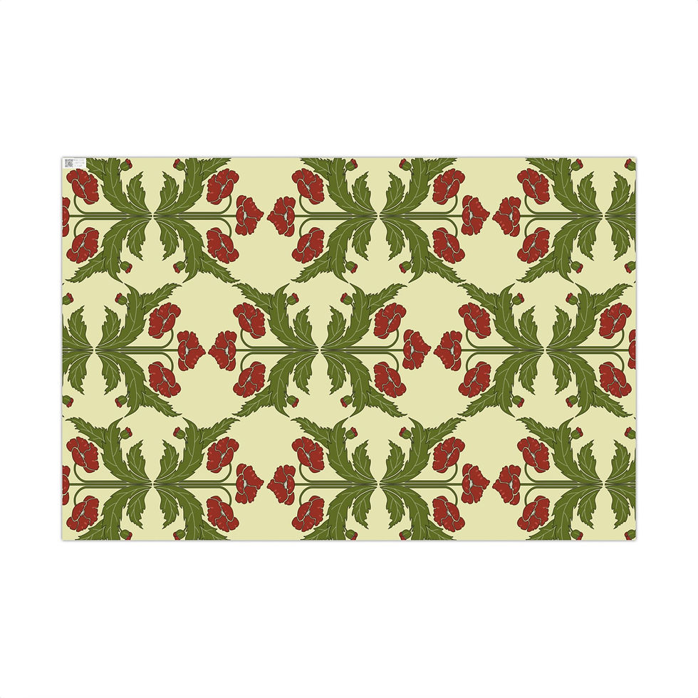Thumbnail: Britanica - Gift Wrap, Red, Gold, and Green