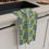 Thumbnail: Mid Mod Avocado and Pale Blue Pattern - Microfiber Kitchen Tea Towel