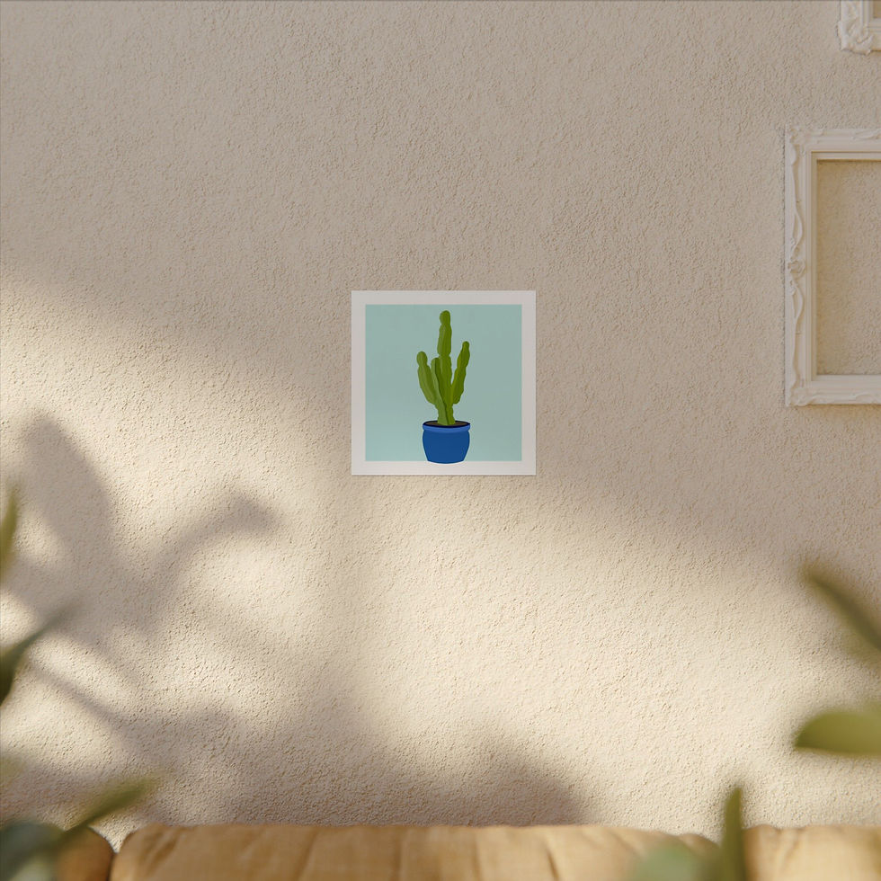 Thumbnail: Potted Cactus - Art Print