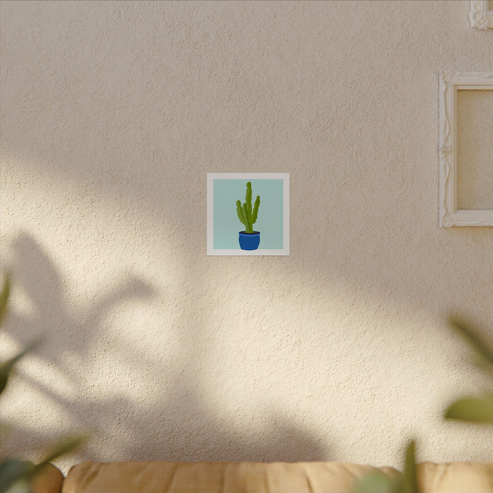 Thumbnail: Potted Cactus - Art Print