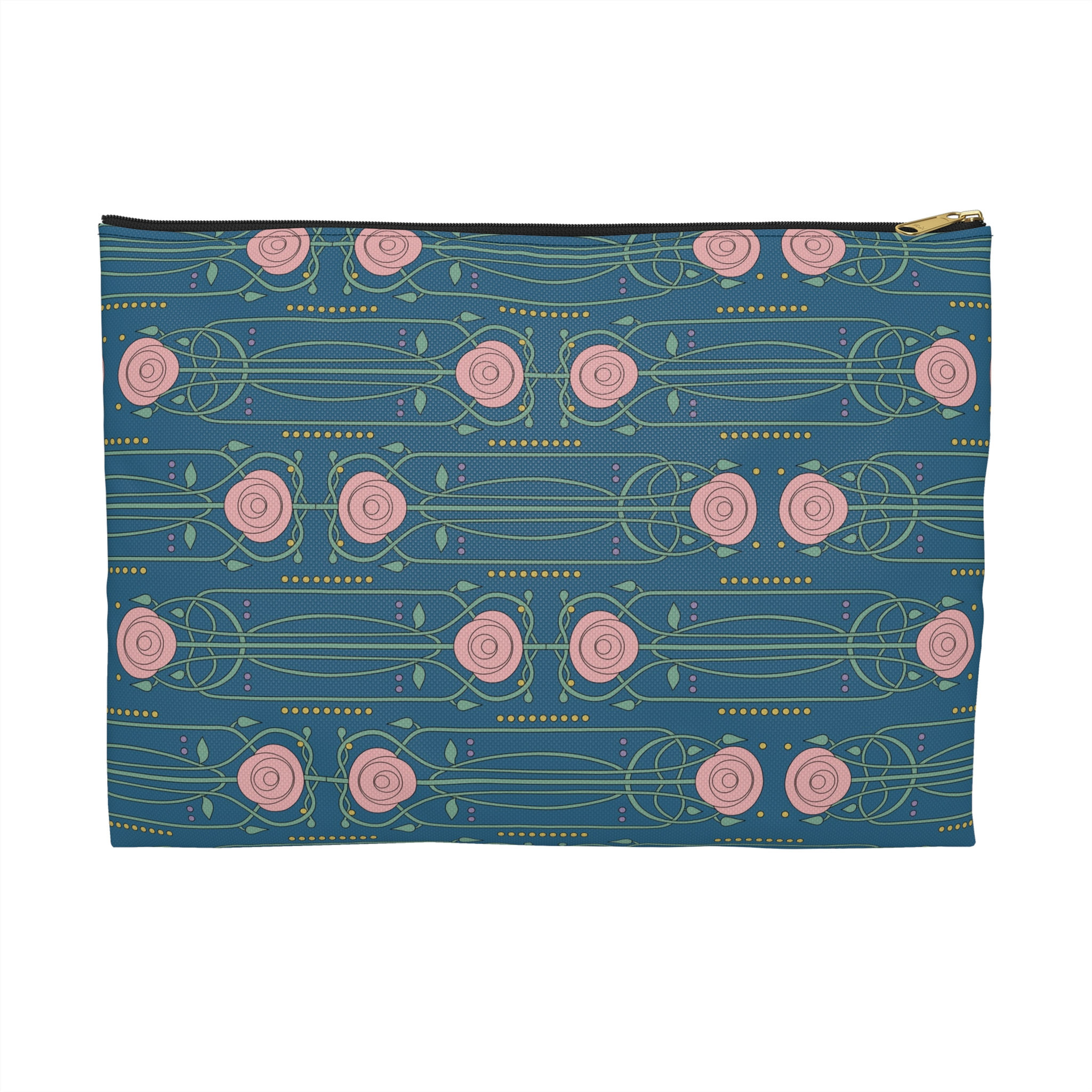 Vintage Rose in Navy - Accessory Pouch