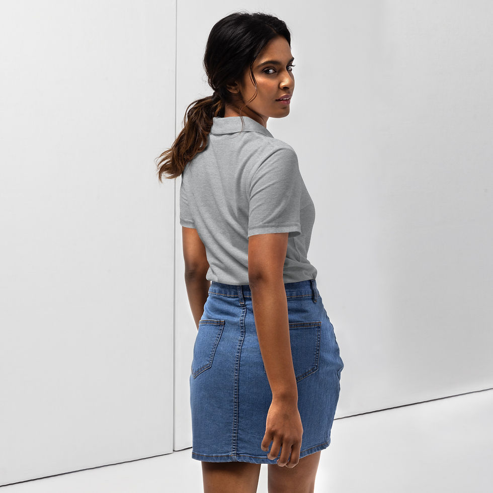 Thumbnail: Spacebourne 100% Cotton Women’s Pique Polo Shirt 