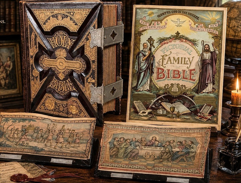 Antique leather-bound Bible from the Ages of Scripture collection