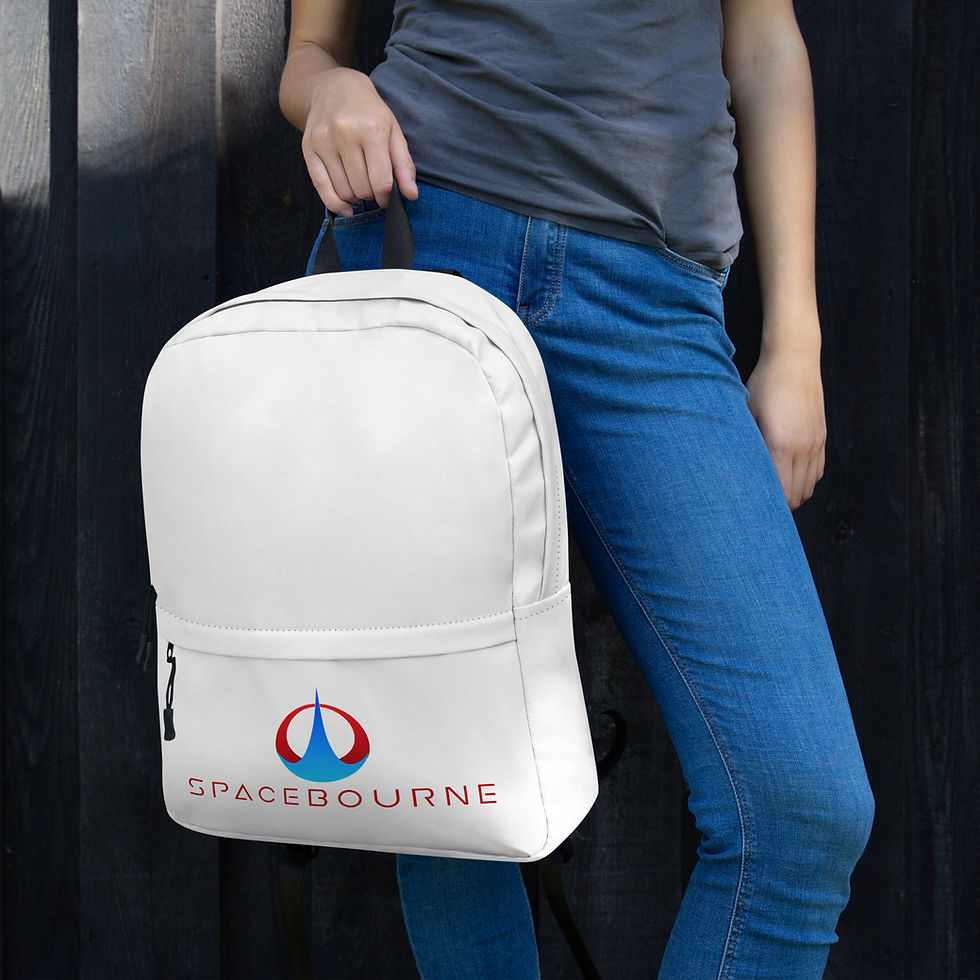 Thumbnail: Spacebourne Pocket Logo White Backpack