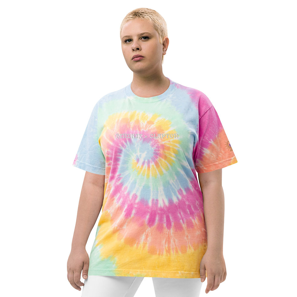 Thumbnail: HENDRIX > CLAPTON Oversized tie-dye t-shirt