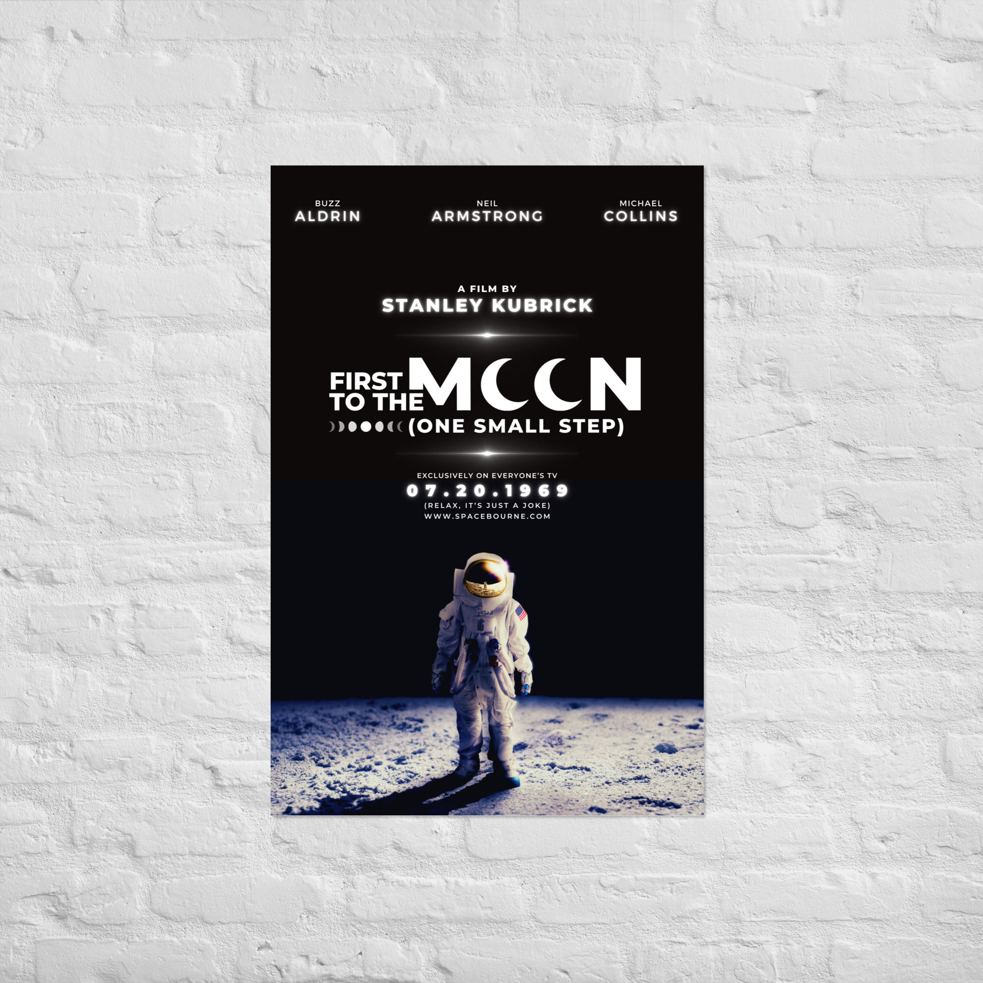 Moon Landing Hoax Joke Film Poster