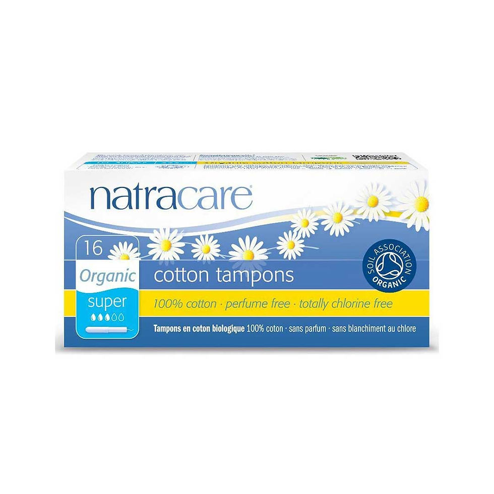 Natracare Organic Cotton Tampons, Super, 16 count, 100% cotton, perfume free, totally chlorine free