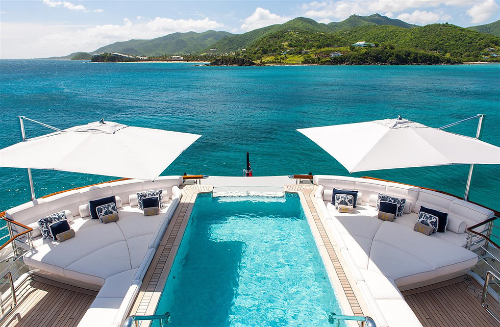 Back of the yacht luxury outdoor furniture for yachts in monaco