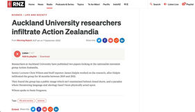Auckland University researchers infiltrate Action Zealandia.